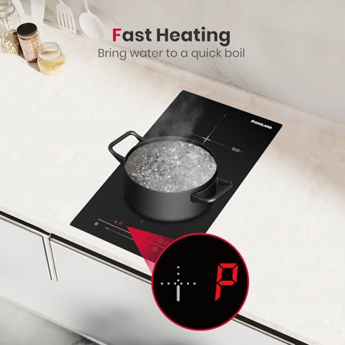 Image of GASLAND 12 Inch Built-in Induction Cooktop, 2 Burner with Boost, 220-240V | ETL Certified, 3500W Fast Heating, 9 Power Levels, Slide Touch Control, Timer & Child Lock, Ideal for Small Kitchens