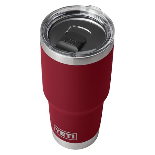 Image of YETI Rambler 30 oz Tumbler, Stainless Steel, Vacuum Insulated with MagSlider Lid, Harvest Red