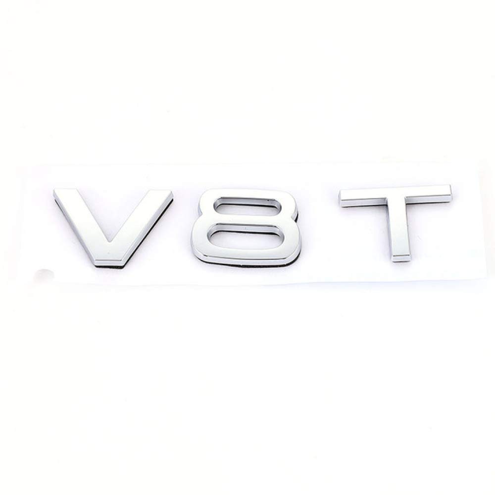 KONWED 3D Car Sticker 3.0 5.0 V6 V8 V6T V8T Rear Emblem Badge Decals,Suitable for all models