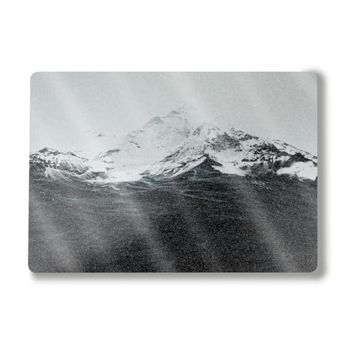 Image of Glossy Glitter Laptop Skin Compatible with Surface Laptop 7 15 inch (2024) - Mountain Waves - Premium 3M Vinyl Protective Wrap Decal Cover - Easy to Apply | Crafted in The USA by MightySkins