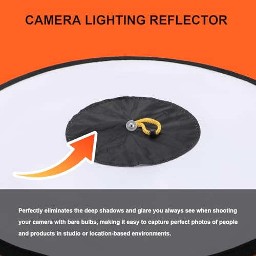 Hemobllo Portable Photography Reflector Camera Flash Reflector Video Light Softbox Diffuser Adjustable Light Sock Outdoor Lighting