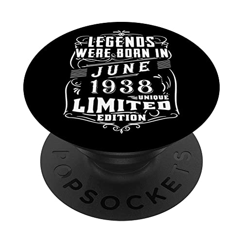 Cumpleaños Junio 1938 Edición Limitada Regalo Legend June PopSockets PopGrip Intercambiable