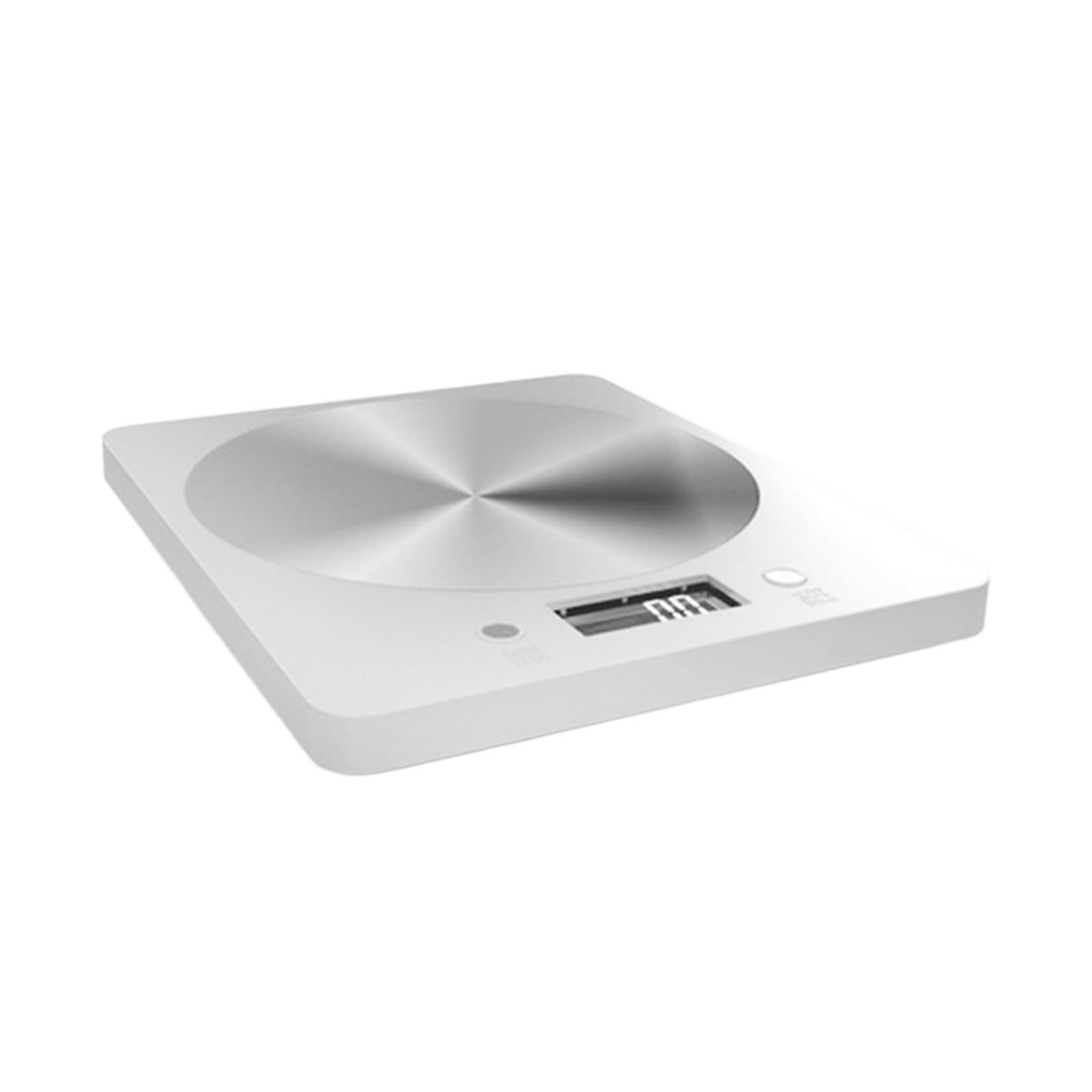 Báscula De Cocina Multifunción, Acero Inoxidable, Herramienta Medición Equilibrio Dieta Alimentos, Electrónica LCD Medición Precisa Esfuerzo(White)