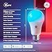 GE Cync A19 LED Smart Light Bulbs, Room Decor Aesthetic Bluetooth and WiFi Color Changing Lights, LED Indoor Light Bulb, Compatible with Alexa and Google (2 Pack)