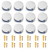 【Hohes Material】 Unsere Spiegelhalterung besteht aus einer polierten Verchromung aus Zinklegierung, mit der der Spiegel fest und stabil an der Wand befestigt werden kann. Korrosionsbeständig, rostfrei und gewährleistet Qualität und Haltbarkeit.