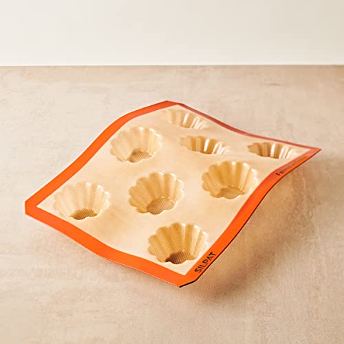 Silpat Mini-Brioche Baking Molds, 11 5/8" X 15 3/4", Caramel & Orange (Es--02574-Fr) #TOP1