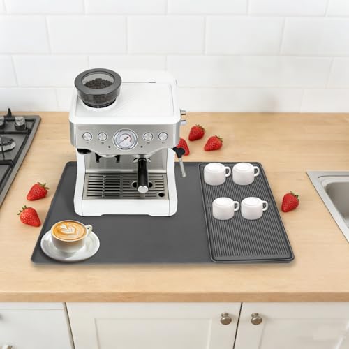 TLYITU Silicone Coffee Mat Set with Removable Dish Drying Pad by TLYITU - Used condition - Image 5