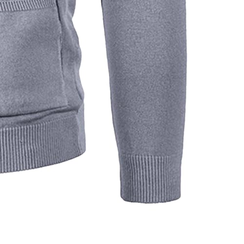 Men's Wool Blend V Neck Cardigan Sweater Slim Fit Button Knitted Sweaters Cardigan Sweater with Pockets3