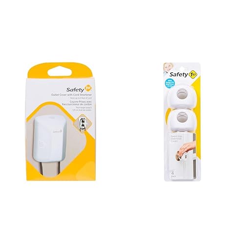 Safety 1st Paquete de 4 fundas para pomos de puerta y salida para bebés, 4 unidades
