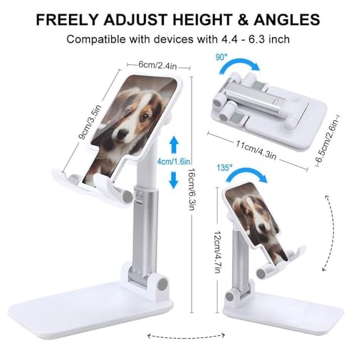 Support de téléphone portable pliable chien compatible iPhone Android - 2