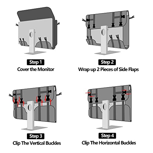 Trunab Travel Carrying Case For 27" Lcd Screens And Monitors, With Padded Velvet Lining, Protective Monitor Bag Compatible With Imac 27" And Accessories #TOP5
