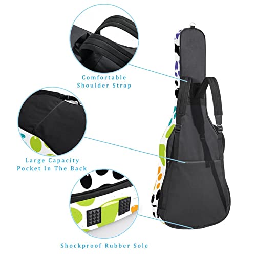 Hondank Housse imperméable pour guitare acoustique avec double bandoulière et poche Motif caméléons colorés et feuilles… - Les Beatles, Paul McCartney, John Lennon, RIngo Starr, George Harrison Hondank Housse imperméable pour guitare acoustique avec double bandoulière et poche Motif caméléons colorés et feuilles… – Image 4