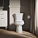 Kohler K-5481-0 Highline Comfort Height Two-Piece Round-Front 1.28 gpf Toilet with Class Five Flush Technology and Left-Hand Trip Lever White