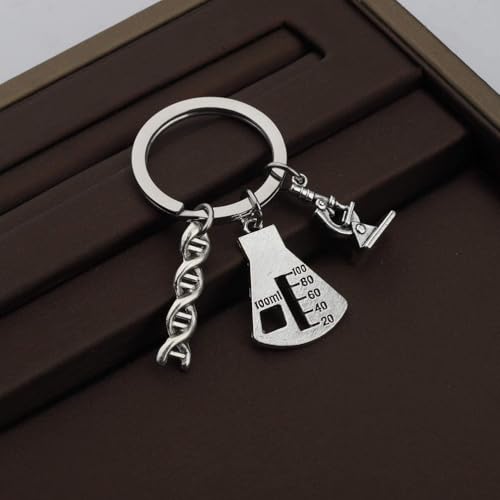 VILLCASE Porte-Clés Chimie Moléculaire Porte Clef Moléculaire Science Accessoire De Sac Et De Clés Pendentif Décoratif Pour Professeurs Étudiants Et Cadeau Scientifique – vue 5