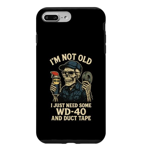 I'm Not Old I Just Need Some WD-40 �������Ȓa������������j �X�}�z�P�[�X iPhone 7 Plus/8 Plus �p