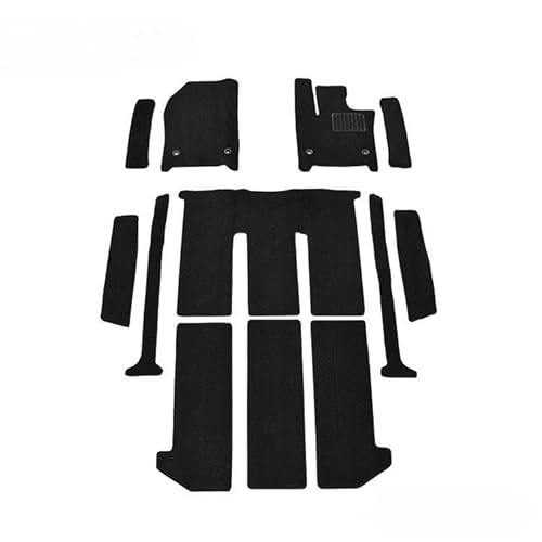 アルファード ヴェルファイア 40系 2023(R5).6-7人乗り ガソリン/ハイブリッド フロアマット 車 1?3列目 チェック柄 ブラック カーマット カスタム