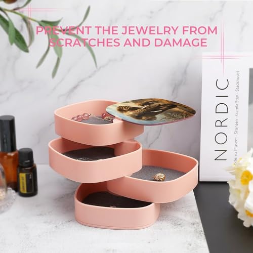 Boîte à bijoux pour femme boîte rangement cuir finis colliers emmêlés - 7