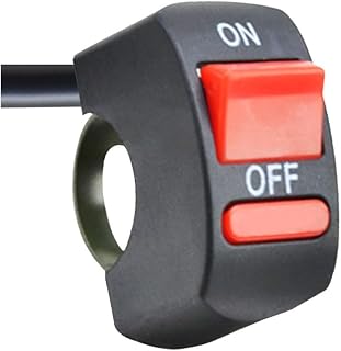Motorcycle Handlebar Switch Universal Motorcycle Handlebar Flameout Switch ON OFF Button For Moto Motor ATV Bike DC12V/10A Black