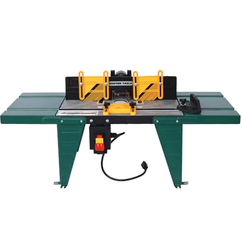 Router Table with Fence, Professional Woodworking Table Router for Precision