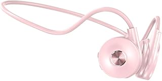 Uxsjakjsd Auriculares Bluetooth de Conducción Ósea M1, Nuevos Auriculares Inalámbricos para Correr, Deportes, Estéreo, Batería de Larga Duración, Color Rosa.