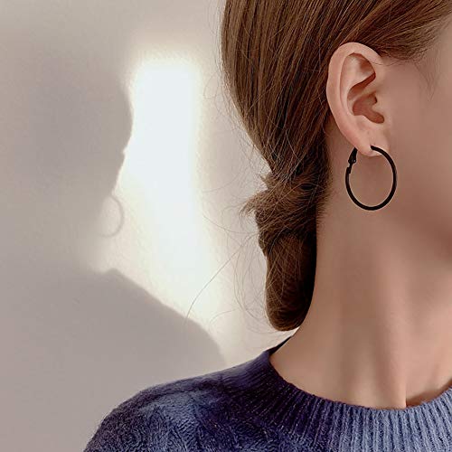 Cocamiky 3 Pairs Big Small Hoop Earrings,Stainless Steel Hoop Earrings For Women Girls #TOP4
