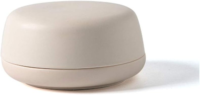 Butter Dish 6in Ceramic Butter Dish (with Lid) Household Porcelain Butter Dish, Traditional Kitchen Accessories can be Safely Used in Dishwasher Microwave Oven Butter Dishes (Color : Gray) (Gray)