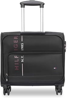 Tommy Hilfiger Polyester Spinner Overnighter Trolley Bag for Men & Women Clarkson Pro, Black| Size - 44CM | 15 Inch Laptop... Price In India