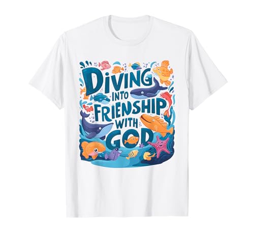 Scuba Diving Into Friendship with God Christian VBS 2026 T-Shirt