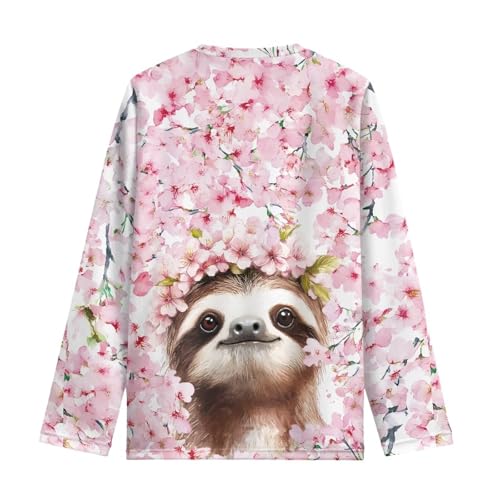 Long Sleeve Shirts Graphic Casual Crew Neck T Shirts Comfort Kids Clothing3