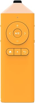 Bluetooth Remote Control Page Turner Clicker for Boox, e-Reader, TikTok Scrolling, YouTube Shorts, Reels, Camera, for iOS iPad iPhone, Android Galaxy Phone Tablet Pencil Yellow