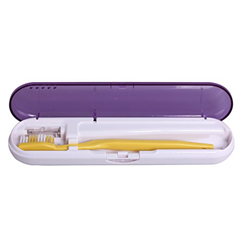 Toothbrush Case, eJiasu Toothbrush Holder Travel (Purple) - Thumbnail 4