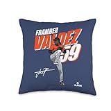 Framber Valdez | Detroit T Baseball Players | MLBFRV208M Throw Pillow