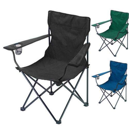 SI 2 X Outdoor Folding Chair Camping Hiking Fishing Festival Concert Picnic Garden