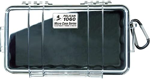 Pelican 1060 Micro Case - for iPhone, GoPro, Camera, and More (Black/Clear)