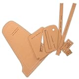 Veemoon Patron de Sacoche Poitrine Cuir DIY Gabarit Carton Kraft pour Fabrication de Sacs Hommes Outil Modèle Polyvalent pour Création Sacs Bandoulière