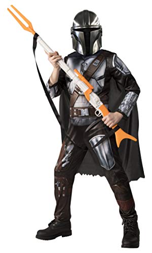 Rubies Mandalorian Star Wars Costume Kids Youth Sizes Dress Up Cosplay Halloween (Classic Mandalorian, Medium)