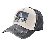 babbo natale, pupazzo di neve, unisex, regolabile e traspirante, berretto da baseball elegante per attività all'aperto, babbo natale pupazzo di neve, taglia unica, babbo natale pupazzo di neve di