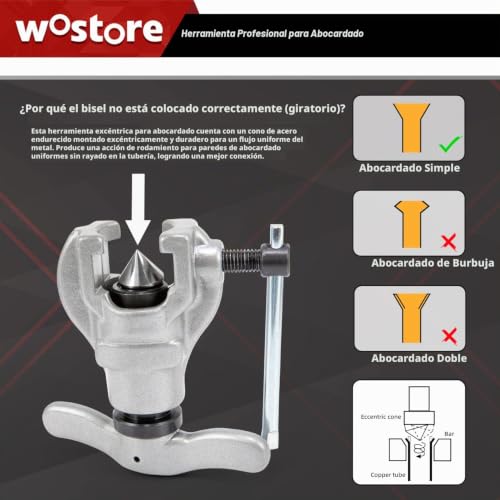 Avellanador de tubo 12 avellanador de tubo marca Wostore (2)