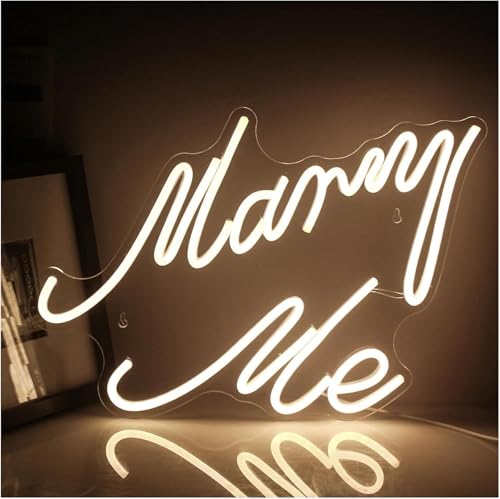 Néon Épouse-moi LED pour décoration murale de mariage et Saint-Valentin