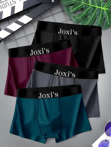 Image of Joxi's Men's Cotton Blend Trunks Pack of 4 | Soft Stretch Comfortable for Men