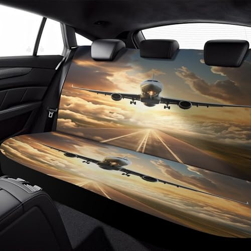 Funda para asiento trasero de avión y coche protector universal a prueba de arañazos 6