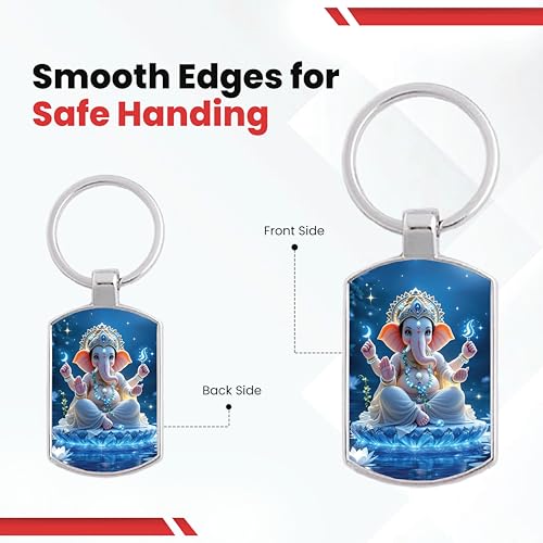 Image of Premium Printed Metal Keychain for Men & Women | High-Definition Artwork Print | Durable Key Ring for Car, Bike, Home & Office Keys | Stylish Decorative Key Holder Gift