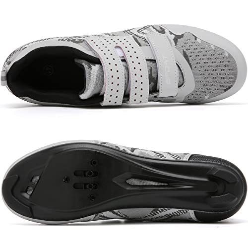Image of Unisex Cycling Shoes Compatible with Peloton Indoor Riding Road Bicycle with Delta Cleats Outdoor Pedal Bike Shoes