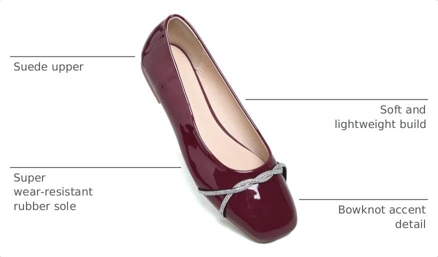 Image of TN TANGNEST Womens Casual Flats Chain Ballet Flats