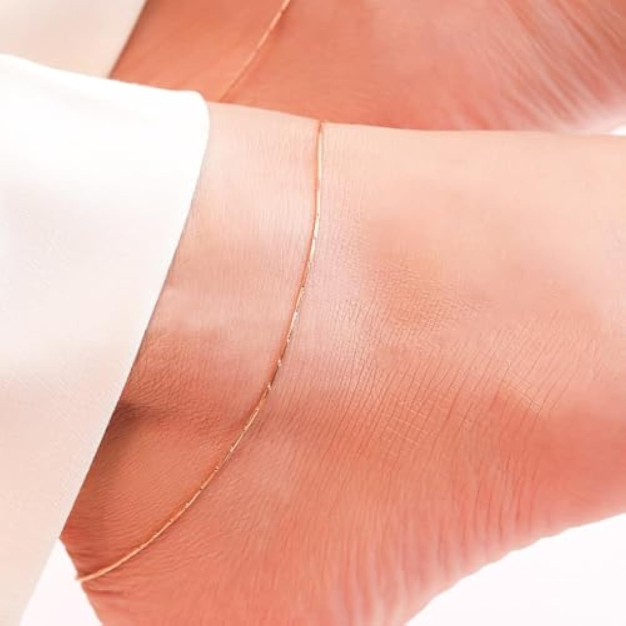 925 Silver Rose Plated Anklets for Girls (Pair)