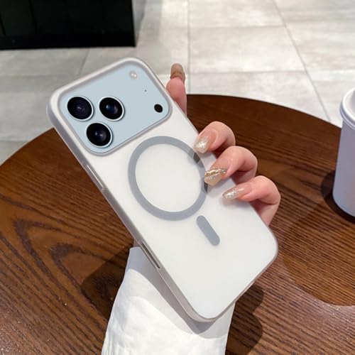 Coque iPhone 12 Pro grise charge sans fil induction magnétique mate