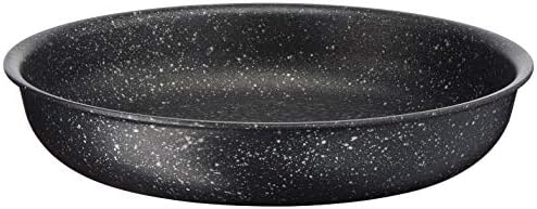 Tefal Ingenio Authentic Set of 2 frying pans 22/26 cm + removable handle, Induction, Mineralia+ non-stick coating, Thermo-spot function, Recyclable, Made in France, Stone effect L6719112