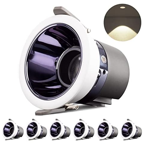 SPAHER 6x Foco Empotrable LED Blanco Natural 7W Cover