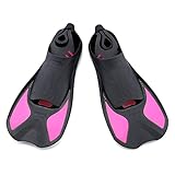 ★ MATERIAL confiable ★ El calzante con material TPR es suave y liviano para envolver sus pies firmemente sin perder comodidad. La hoja con PP hace que las aletas del talón de natación sean duraderas y anticorrosivas, lo suficientemente potentes para remar en el agua. .