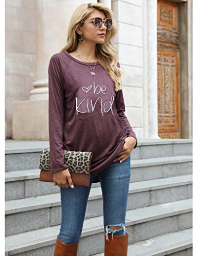 Locryz Women Tunic Tops for Leggings Graphic Print Shirt Casual Long Sleeve Tunics Blouse4